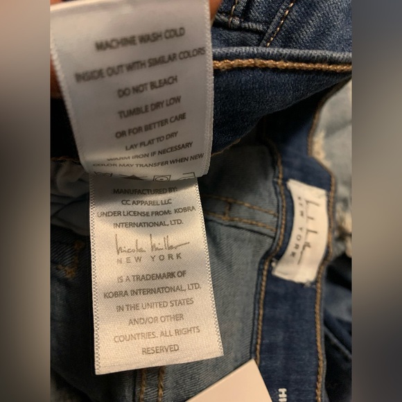 ✨⚡️💥 New Nicole Miller Women's Blue High Rise Ankle Length Skinny Jeans Soho - Picture 11 of 14